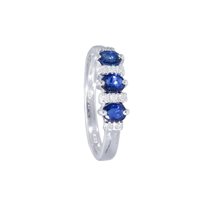Anello Babila Milano Donna Bacia_Mi in Oro bianco Zaffiro 0.69 Ct 243154 - 243154